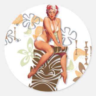 Kitsch Bitsch : The Tiki Goddess Runt Klistermärke