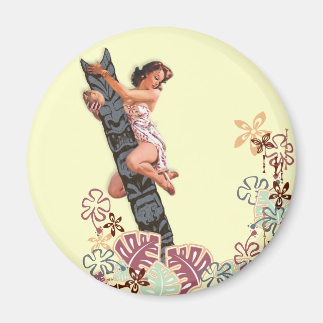Kitsch Bitsch: Upp en Tiki Träd! Magnet (Framsidan)