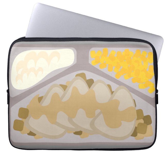 Kitsch Design Fodral, Roligt för bärbar dator, fry Laptop Sleeve (Framsidan)