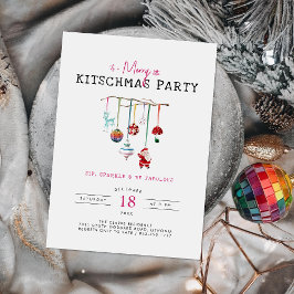 Kitsch jul | Retro-Julfest Inbjudningar