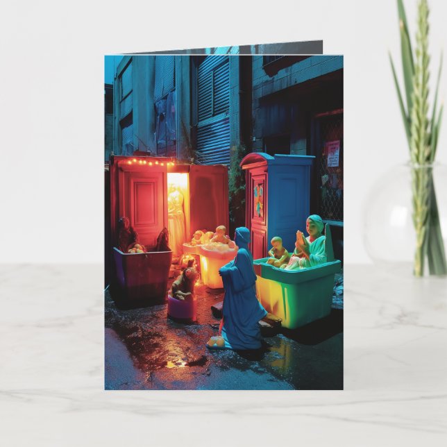 Kitsch-jullekort Tack Kort (Framsida)