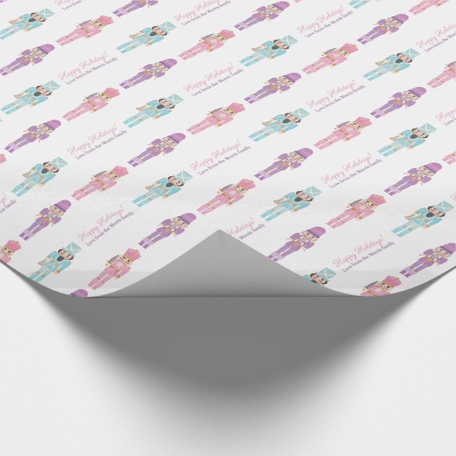 Kitsch Nutcracker Wooden Soldiers Glad helg Presentpapper (Hörn)