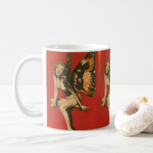 Kitsch Vintage Fairy Mugg