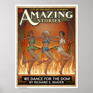 KITSCHDEKOR: GAMLALDAGS PULPTIDNINGSMAG cover Poster