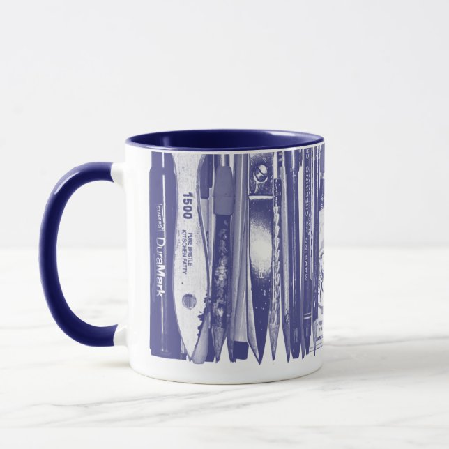 Kitschen Fatty Desk Mugg Deli Blå (Vänster)