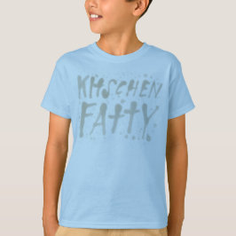 Kitschen Fatty Greasy Logotyp Barn T-Shirt Ljusblå
