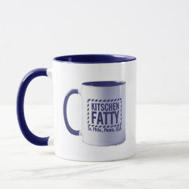 Kitschen Fatty Kitschen Fatty Logotyp Mugg Mugg Bl