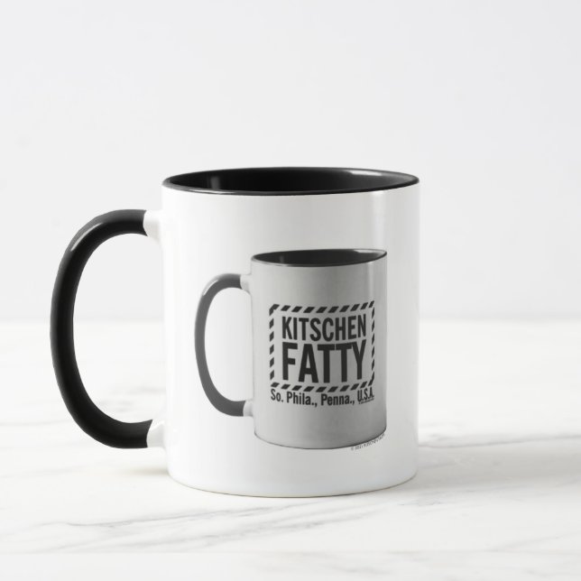 Kitschen Fatty Kitschen Fatty Logotyp Mugg Mugg Sv (Vänster)