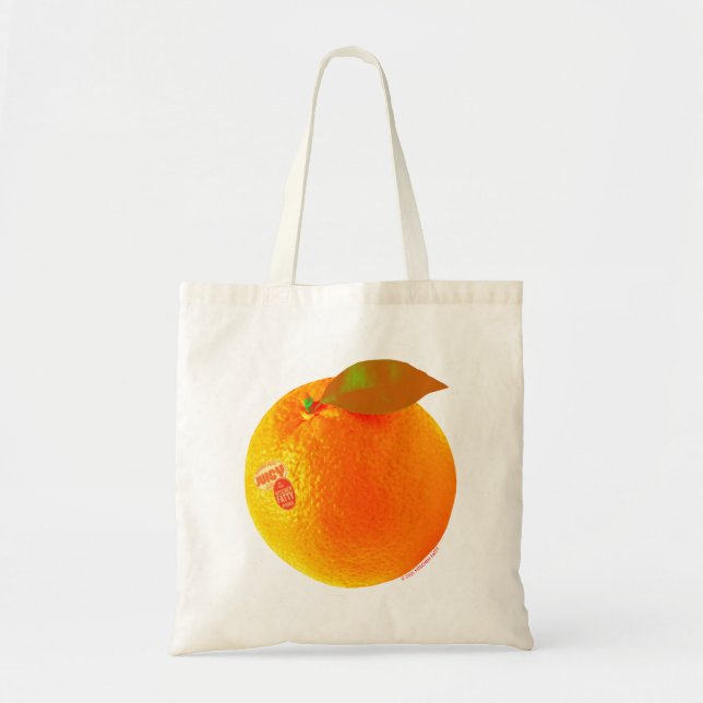 Kitschen Fatty Orange Tote Tygkasse (Framsidan)