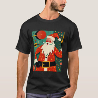 Kitschmas Jultomten Mid Century Modern Roligt T Shirt