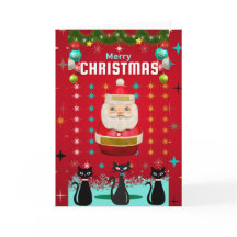 Kitschmas spektakulärt: Tomt- och Starbursts-kort