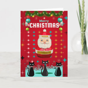 Kitschmas spektakulärt: Tomt- och Starbursts-kort Kort