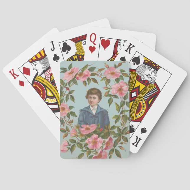 Kitscht julkort från Tyskland, 1884 Casinokort (Baksidan)