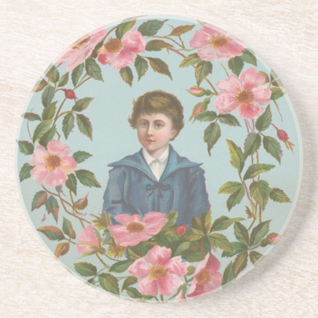 Kitschy Antique German Valentine's Card, 1884 Underlägg (Framsidan)