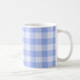 Kitschy blå gingham retro kök kaffemugg