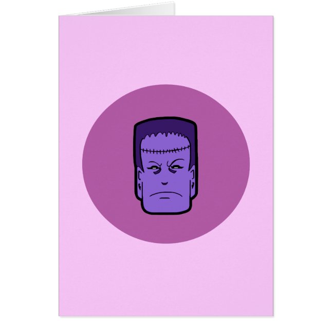 Kitschy Frankenstein Hälsningskort (Framsidan)