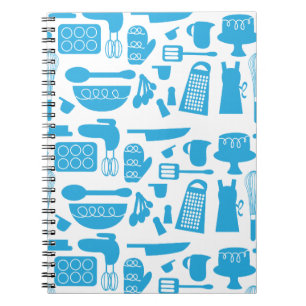 Kitschy Kitchenware bärbar dator Anteckningsbok Med Spiral