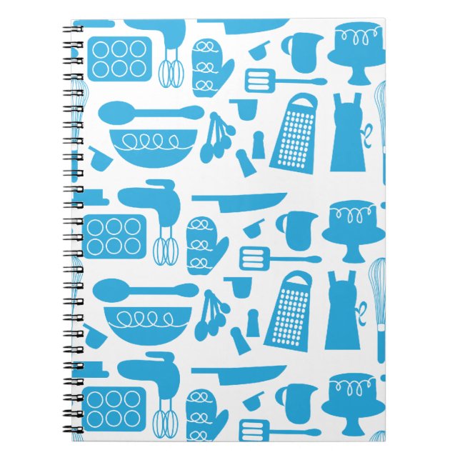 Kitschy Kitchenware bärbar dator Anteckningsbok Med Spiral (Framsidan)