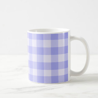 Kitschy lila gingham retro kök kaffemugg