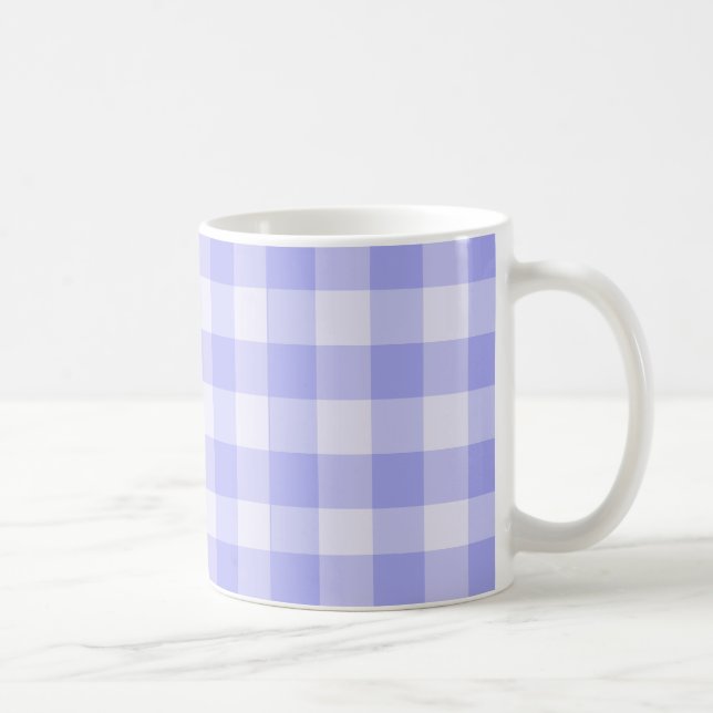 Kitschy lila gingham retro kök kaffemugg (Höger)