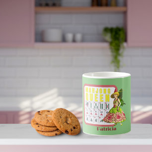 Kitschy Mahjong Queen Personlig Kaffemugg