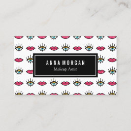 Kitschy Öga & Läppar Makeup Artist Visitkort