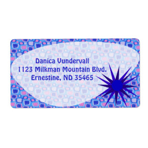 Kitschy Roligt Mönster 50:e århundradets konstverk Fraktsedel