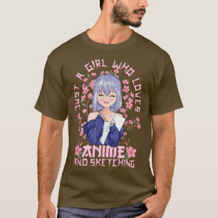 Kitschy Sakura Cherry Blommarna Kawaii Anime och S T Shirt