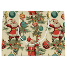 Kitschy Santa and Ornaments