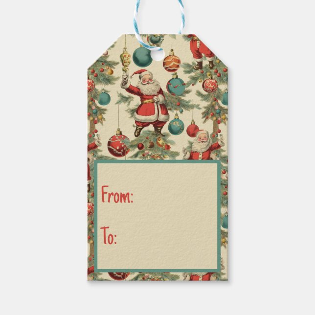 Kitschy Tomte och Prydnader  Presentetikett (Framsidan)