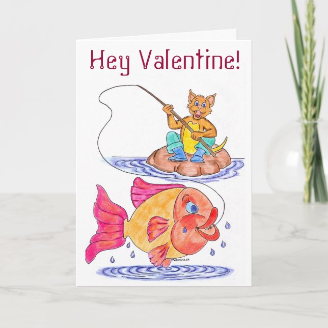 Kitschy Valentines day-kort Helgkort (Framsida)