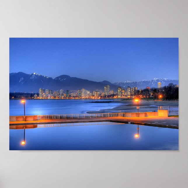 Kitsilano Beach, Vancouver, Kanada Poster (Framsidan)