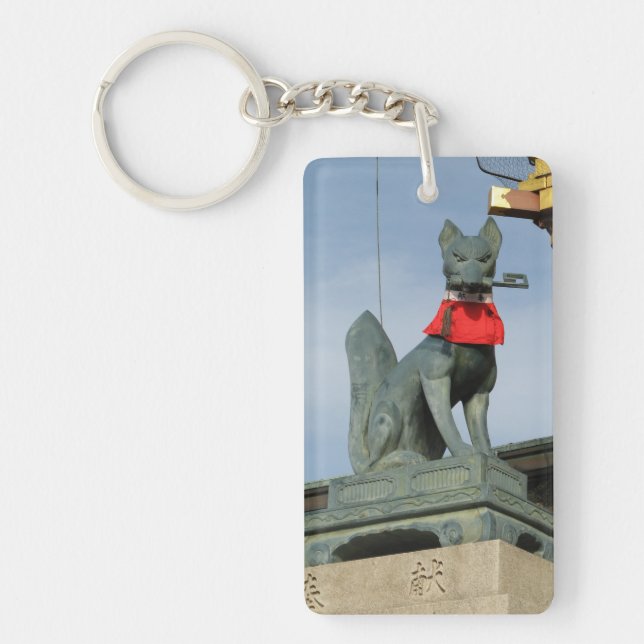 Kitsune キ ツ (Fox) med Nyckel i munnen (Framsidan)