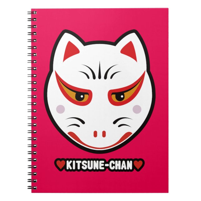 ♥Kitsune-Chan♥ Anteckningsbok Med Spiral (Framsidan)