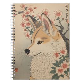 Kitsune & cherry blossom anteckningsbok
