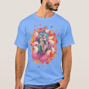 Kitsune Fo a japansk Nine Tails Fo a Kitsune Kaw T Shirt