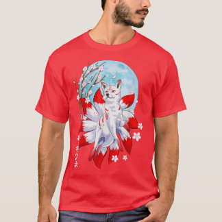 Kitsune Fo Japanese Nine Tailed Fo Magical Creatur T Shirt