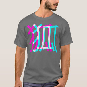 Kitsune Fo Japansk Glitch Anime Aesthetic Vaporwa T Shirt