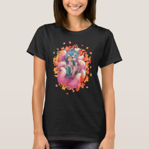 Kitsune Fox a Japansk 9 Tails Fox a Kitsune Fox T Shirt