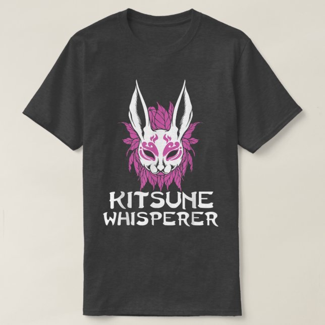 Kitsune japansk Culture Fox Art Whisperer Animal T Shirt (Design framsida)