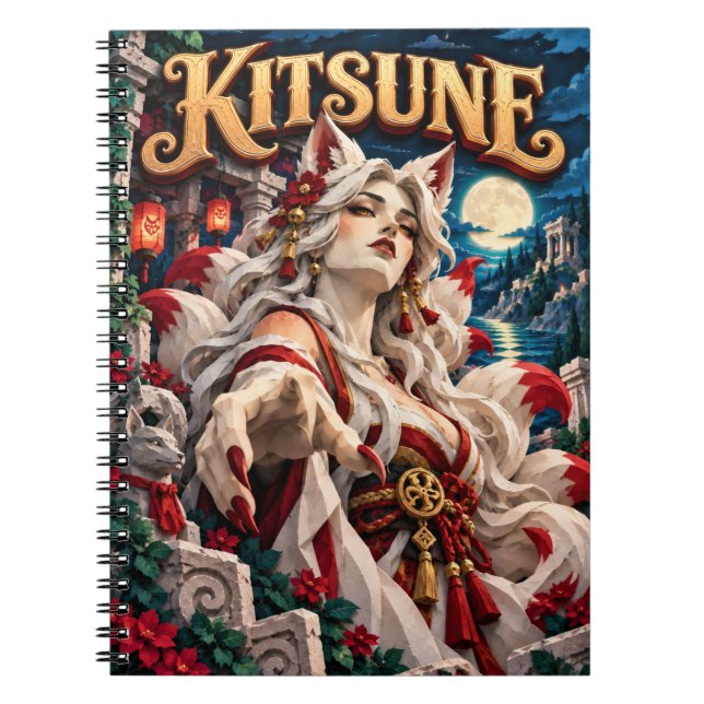 Kitsune, Pappersklippt Monster Anteckningsbok (Framsidan)