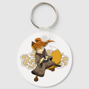 Kitsune Samurai Nyckelring