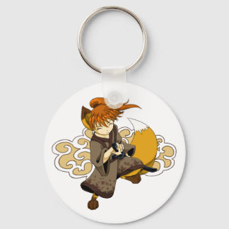 Kitsune Samurai Nyckelring