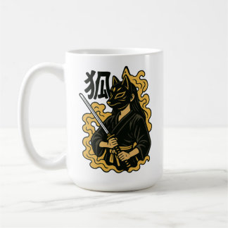 Kitsune Samurai Warrior - Japansk foxmask Kaffemugg