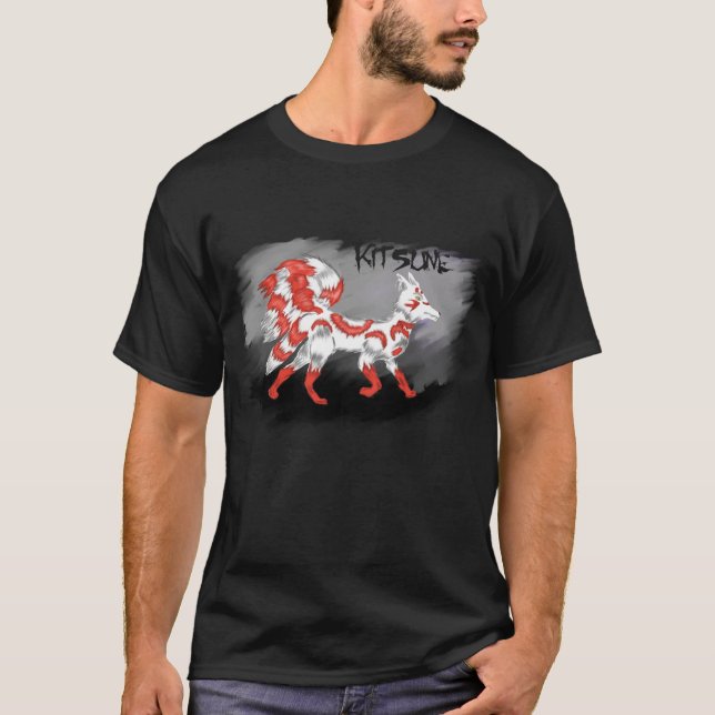 kitsune tshirt tee (Framsida)