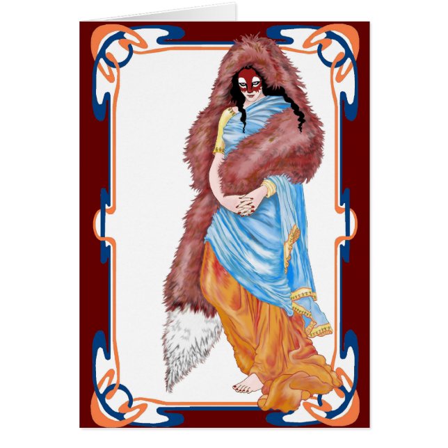 kitsune'snas bröllop hälsningskort (Framsidan)