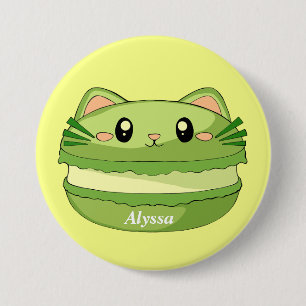 Kitt katt matcha makaron knapp