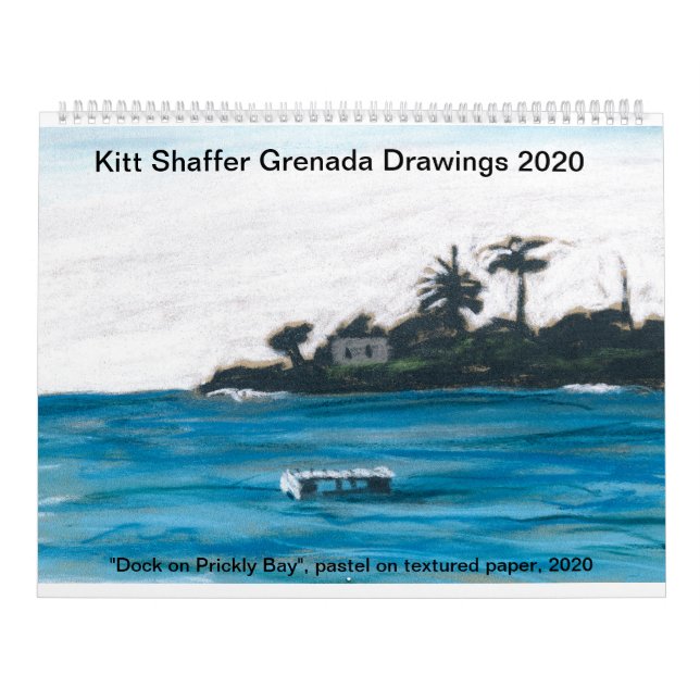 Kitt Shaffer 2020 Grenada Teckning stor kalender (Omslag)