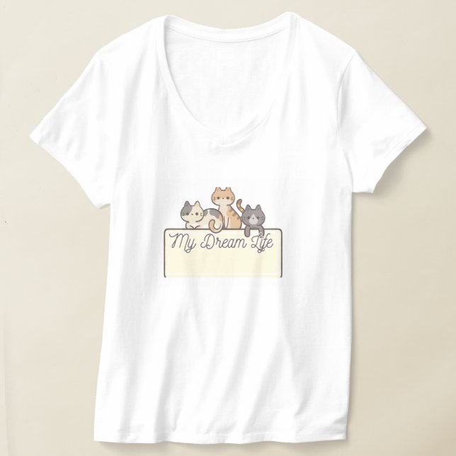 kittälskare t shirt (Laydown)