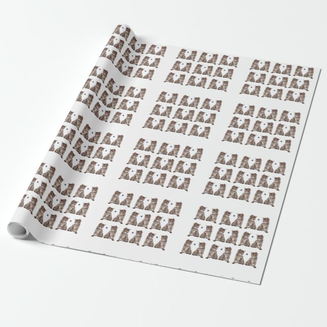 Kittbild för figursättning Papper Presentpapper (Utrullad)